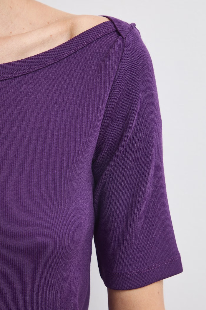 T-shirt damski RW26-TSD031 fioletowy