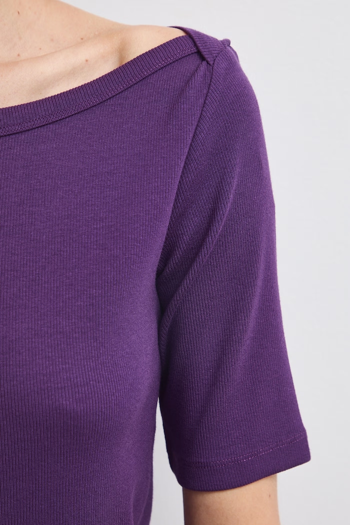T-shirt damski RW26-TSD031 fioletowy