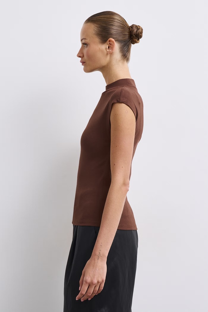 T-shirt damski Medicine RW26-TSD050 brązowy
