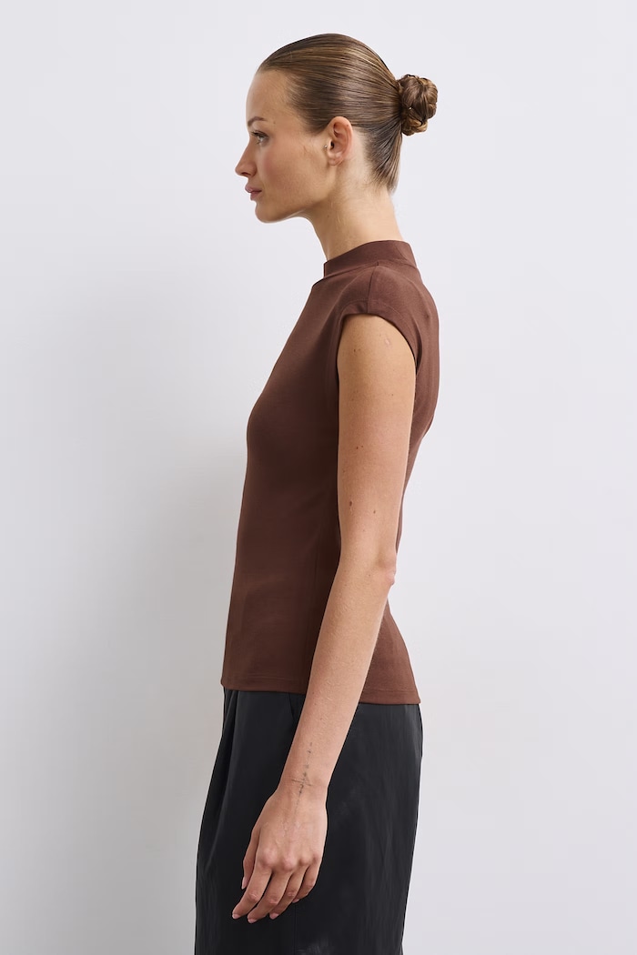 T-shirt damski Medicine RW26-TSD050 brązowy