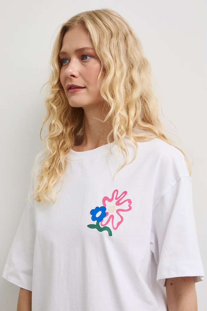 Medicine T-shirt damski bawełniany biały RW26-TSD101