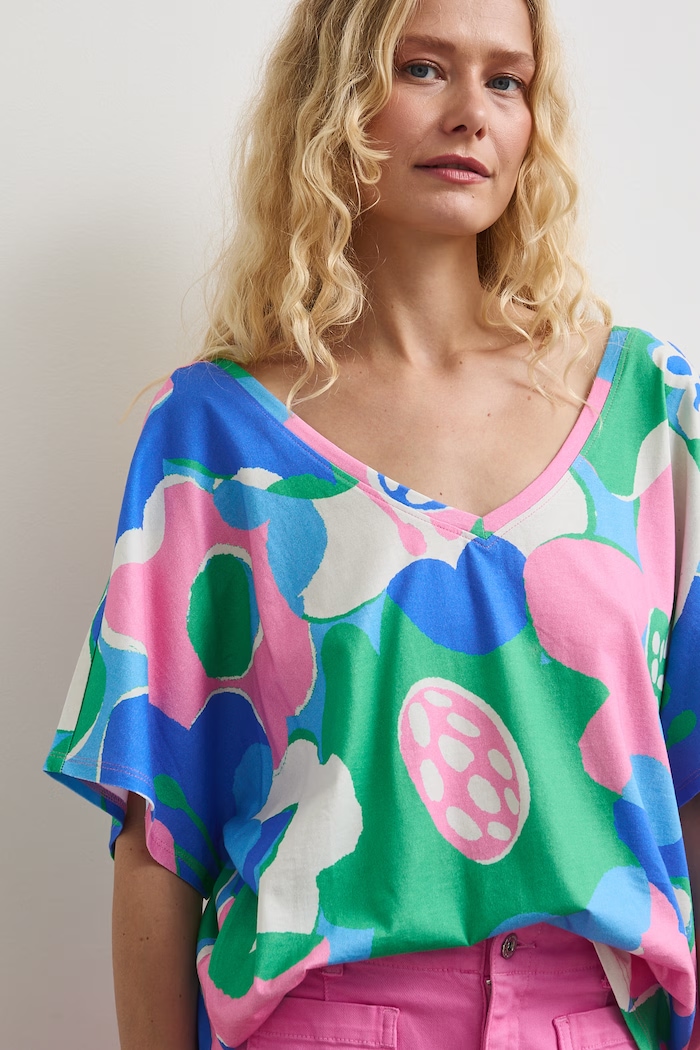 Medicine T-shirt damski bawełniany multicolor RW26-TSD102