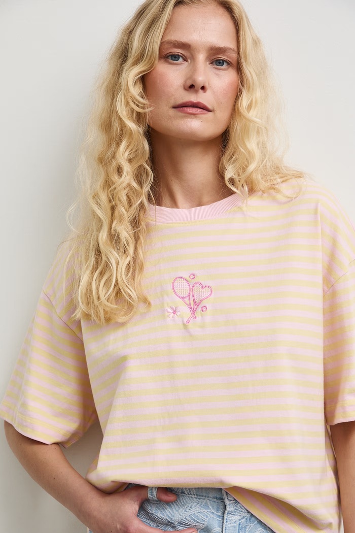 Medicine T-shirt damski bawełniany żółty RW26-TSD106