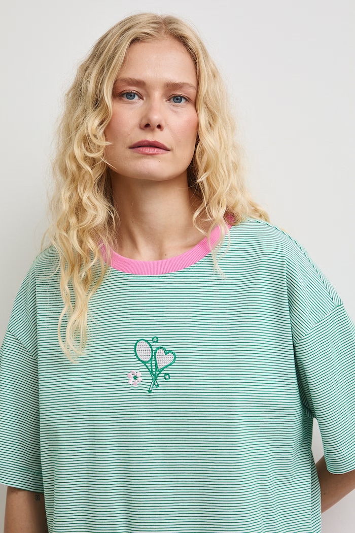 Medicine T-shirt damski bawełniany zielony RW26-TSD106