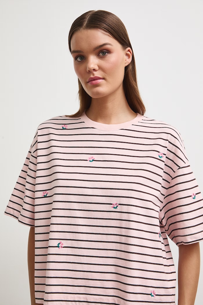 Medicine T-shirt damski bawełniany różowy RW26-TSD205