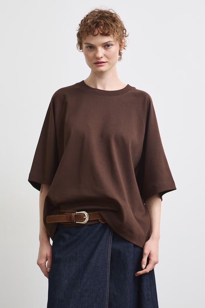 Medicine T-shirt damski bawełniany RW26-TSD210 brązowy RW26