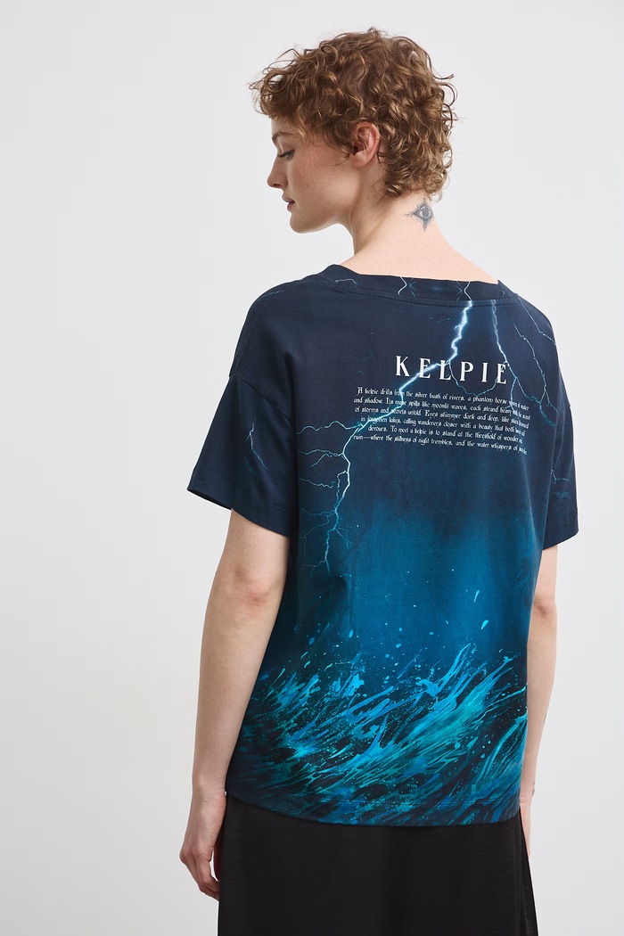 Medicine t-shirt γυναικείο βαμβακερό με ελαστάν σκούρο μπλε RW26-TSD251