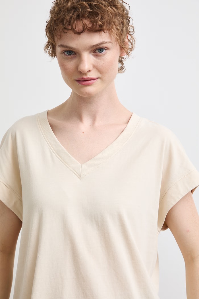 Medicine t-shirt γυναικείο βαμβακερό RW26-TSD252 μπεζ