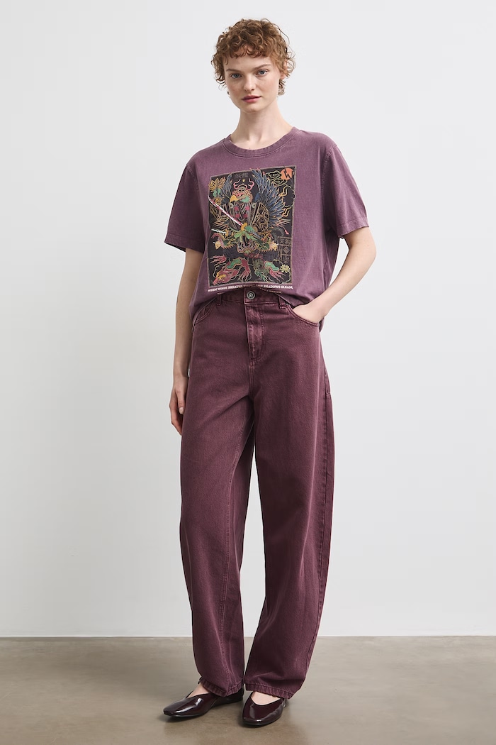 Medicine t-shirt γυναικείο βαμβακερό RW26-TSD253 μπορντό RW26