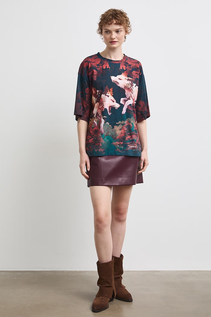 Ρούχα Medicine t-shirt γυναικείο βαμβακερό RW26-TSD254 πολύχρωμο