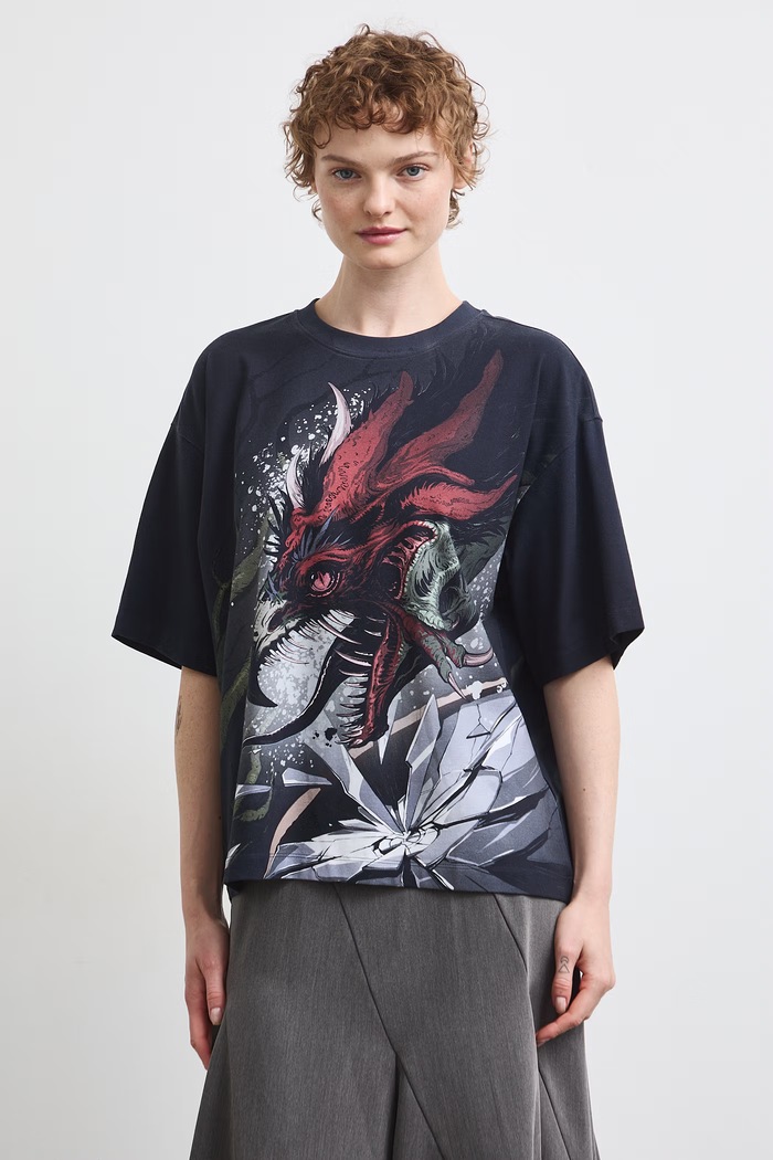 Ρούχα Medicine t-shirt γυναικείο βαμβακερό με ελαστάν RW26-TSD256 μαύρο