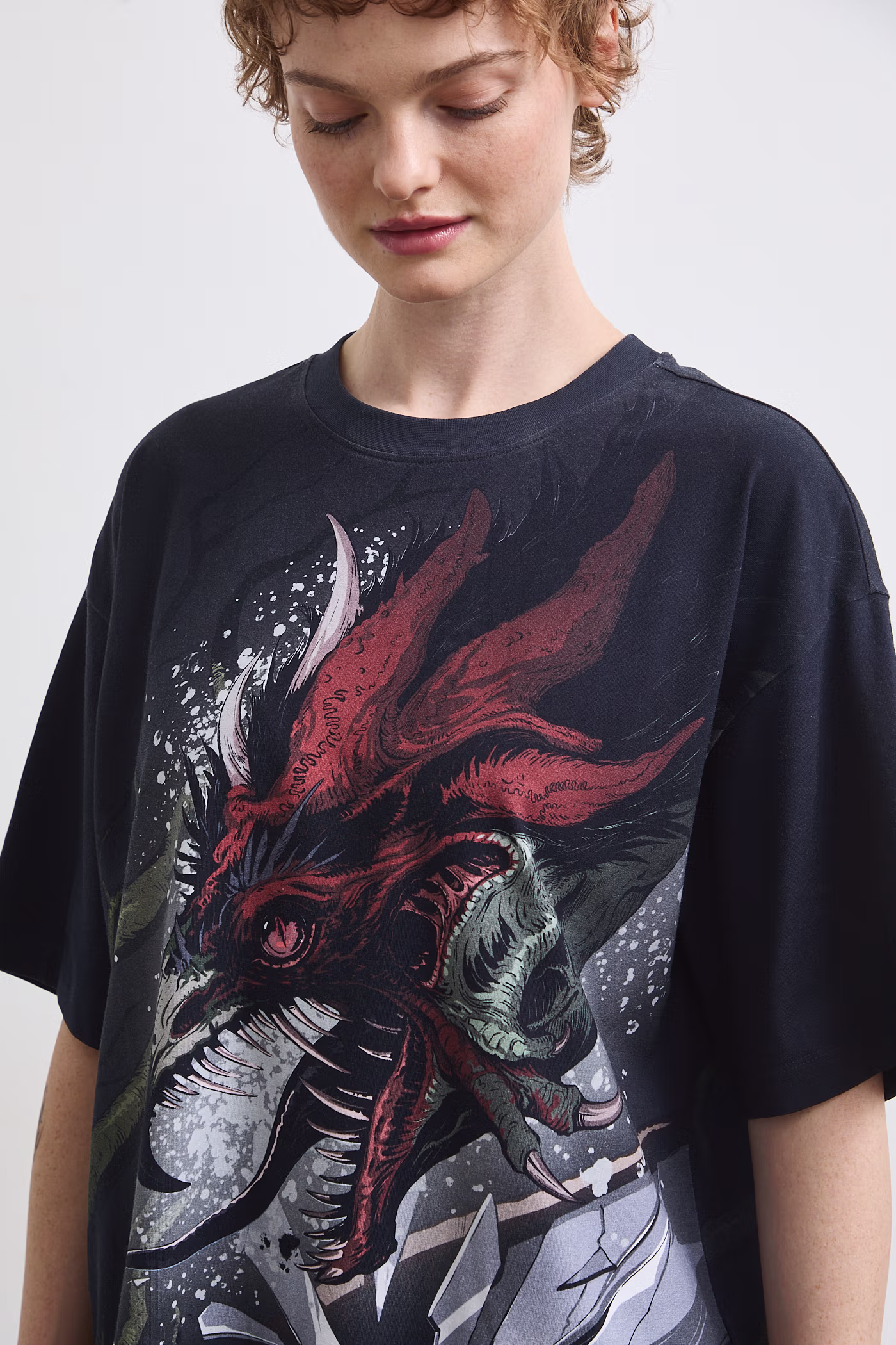 Medicine t-shirt γυναικείο βαμβακερό με ελαστάν RW26-TSD256 μαύρο