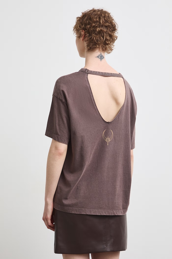Medicine t-shirt γυναικείο βαμβακερό καφέ RW26-TSD257