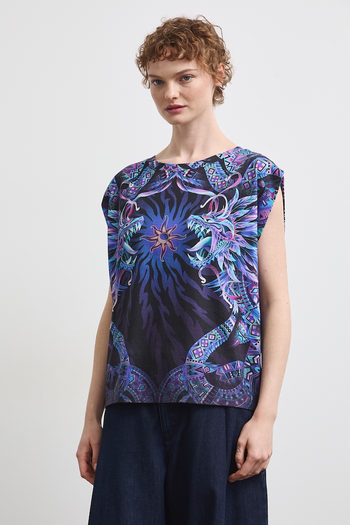 Medicine t-shirt γυναικείο βαμβακερό RW26-TSD258 πολύχρωμο RW26