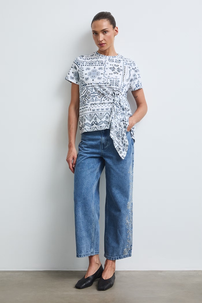 T-shirt damski bawełniany z elastanem RW26-TSD300 multicolor RW26