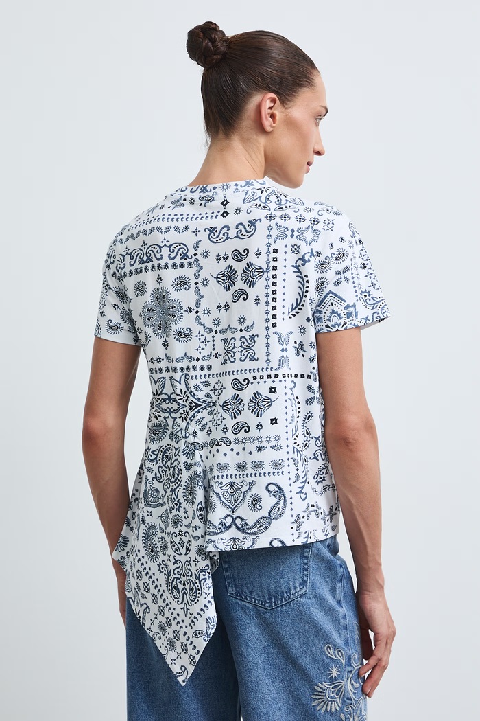 Odzież T-shirt damski bawełniany z elastanem RW26-TSD300 multicolor