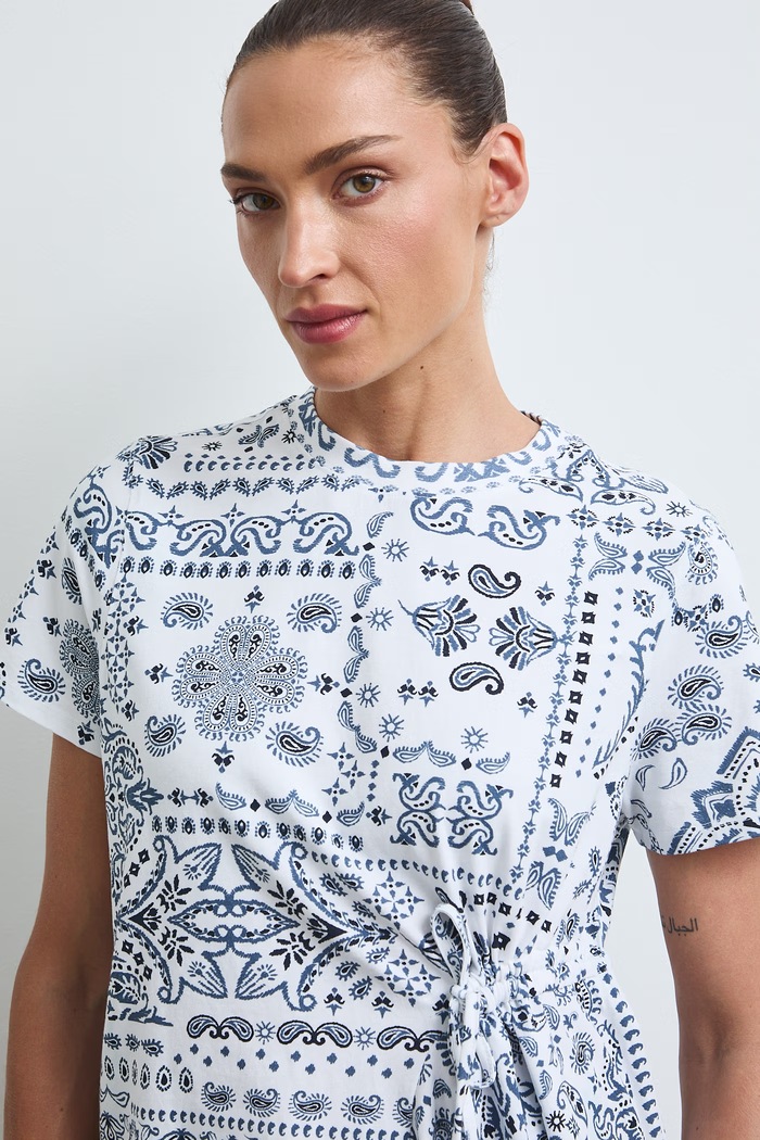 T-shirt damski bawełniany z elastanem RW26-TSD300 multicolor