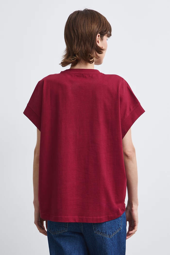 Odzież Medicine T-shirt damski bawełniany RW26-TSD302 bordowy