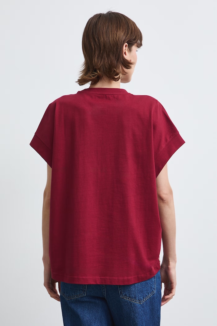 Odzież Medicine T-shirt damski bawełniany RW26-TSD302 bordowy