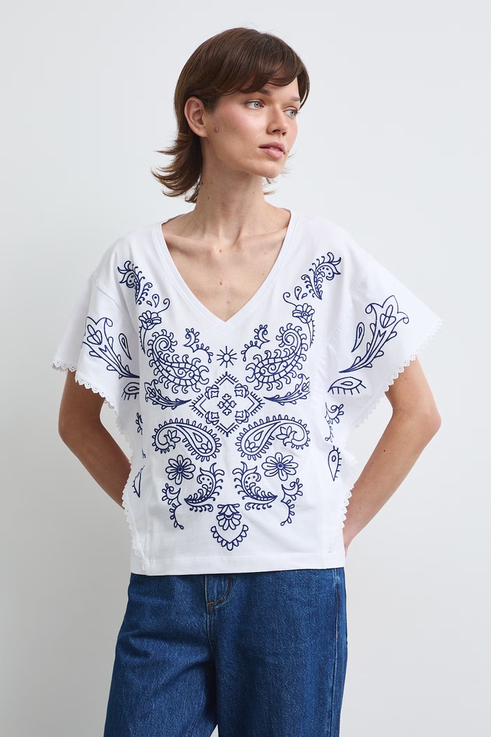 Medicine T-shirt damski bawełniany biały RW26-TSD308