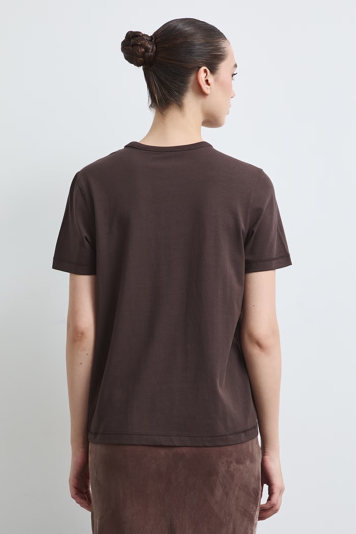 Odzież Medicine T-shirt damski bawełniany z elastanem RW26-TSD311 brązowy