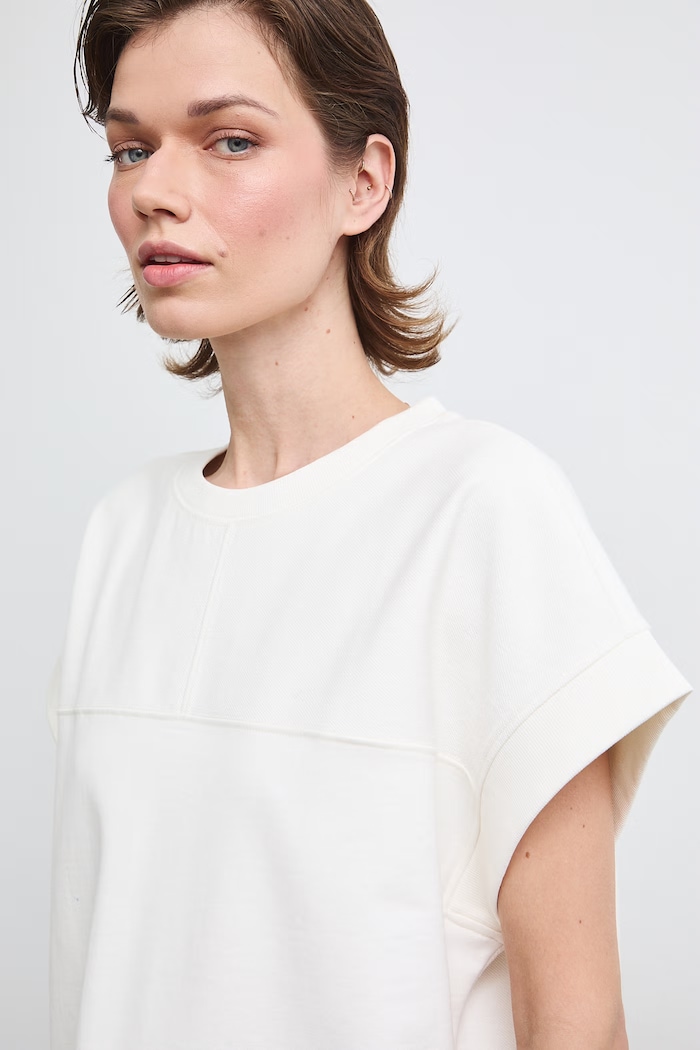 Medicine T-shirt damski bawełniany beżowy RW26-TSD403