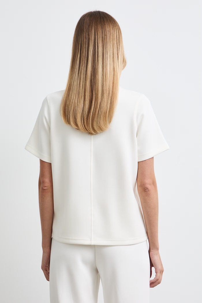Odzież T-shirt damski z modalem gładki interlock RW26-TSD405 beżowy