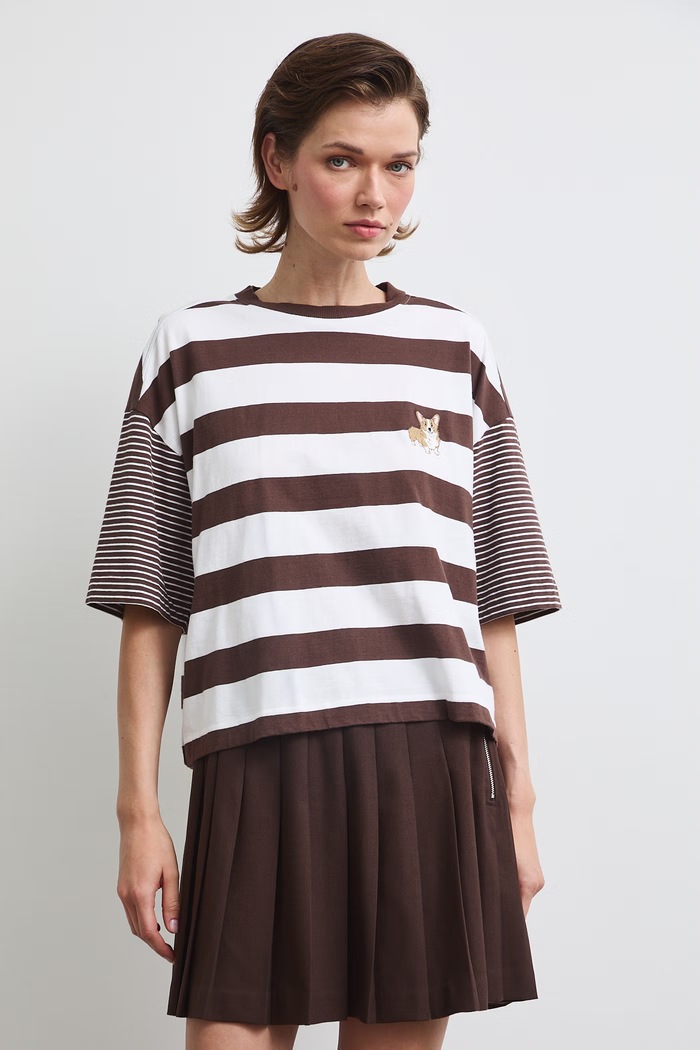 Odzież Medicine T-shirt damski bawełniany RW26-TSD407 beżowy