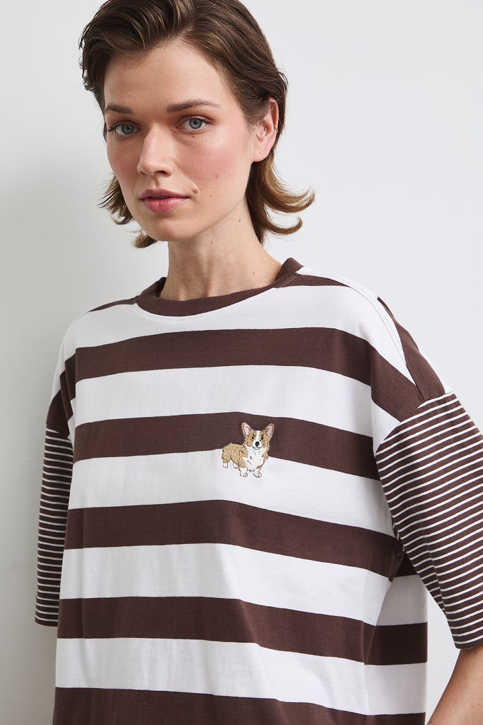 T-shirt damski bawełniany Medicine beżowy RW26-TSD407