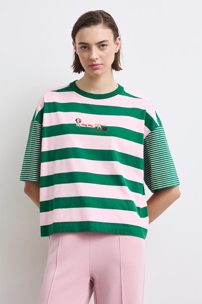 Medicine T-shirt damski bawełniany RW26-TSD407 różowy RW26