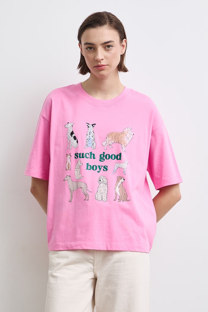 T-shirt damski bawełniany z kolekcji Adela Madej x Medicine RW26-TSD408 różowy RW26