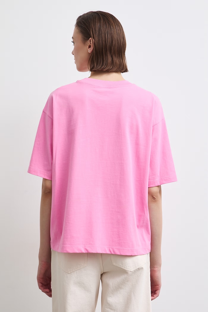T-shirt damski bawełniany z kolekcji Adela Madej x Medicine RW26-TSD408 różowy