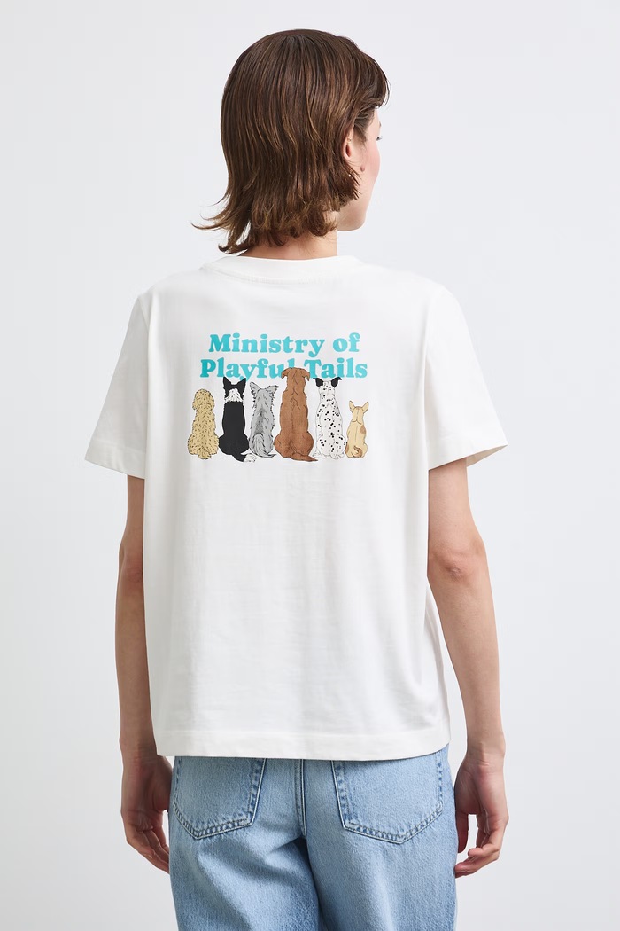 T-shirt damski bawełniany z kolekcji Adela Madej x Medicine RW26-TSD410 beżowy