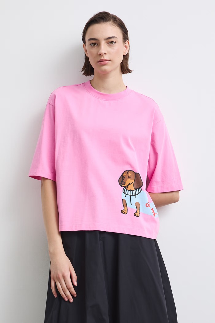 T-shirt damski bawełniany z kolekcji Adela Madej x Medicine RW26-TSD411 różowy RW26