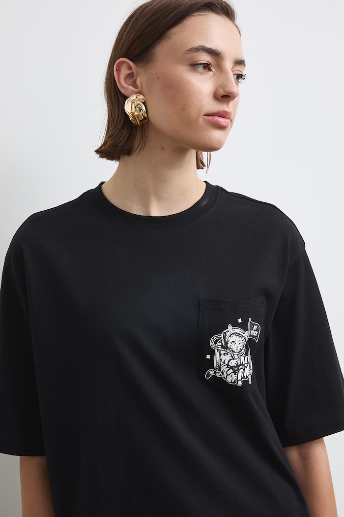 T-shirt damski bawełniany Medicine RW26-TSD457 czarny