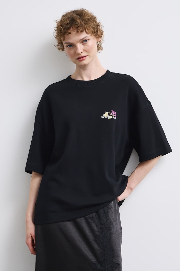 Medicine T-shirt damski bawełniany RW26-TSD510 czarny RW26