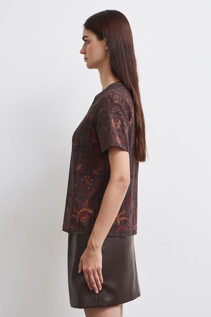 Medicine T-shirt damski RW26-TSD605 brązowy RW26