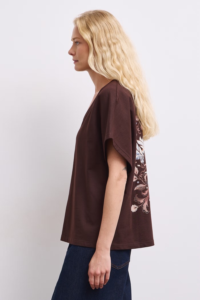 Odzież Medicine T-shirt damski bawełniany RW26-TSD610 brązowy