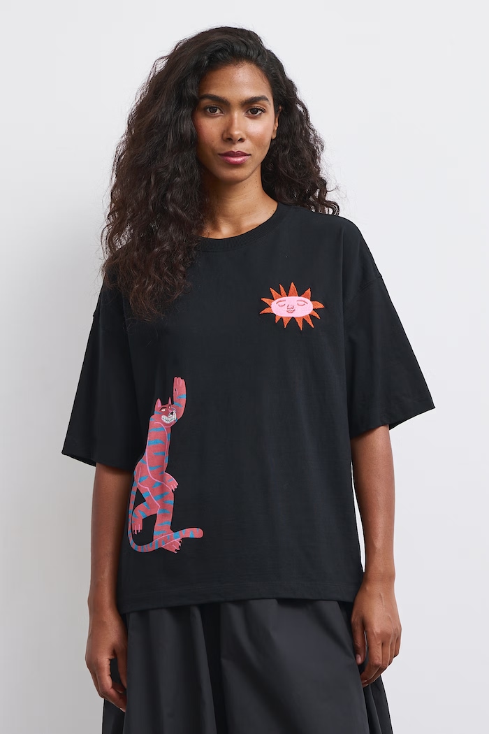 Medicine T-shirt damski RW26-TSD650 czarny RW26