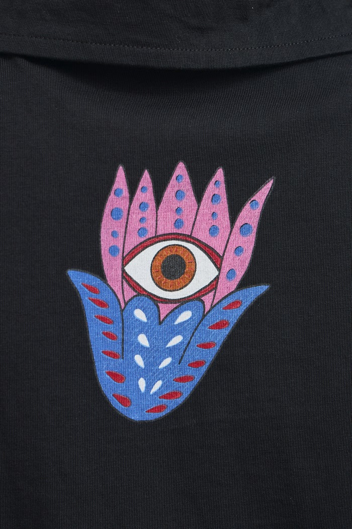 T-shirt damski bawełniany Medicine czarny RW26-TSD657