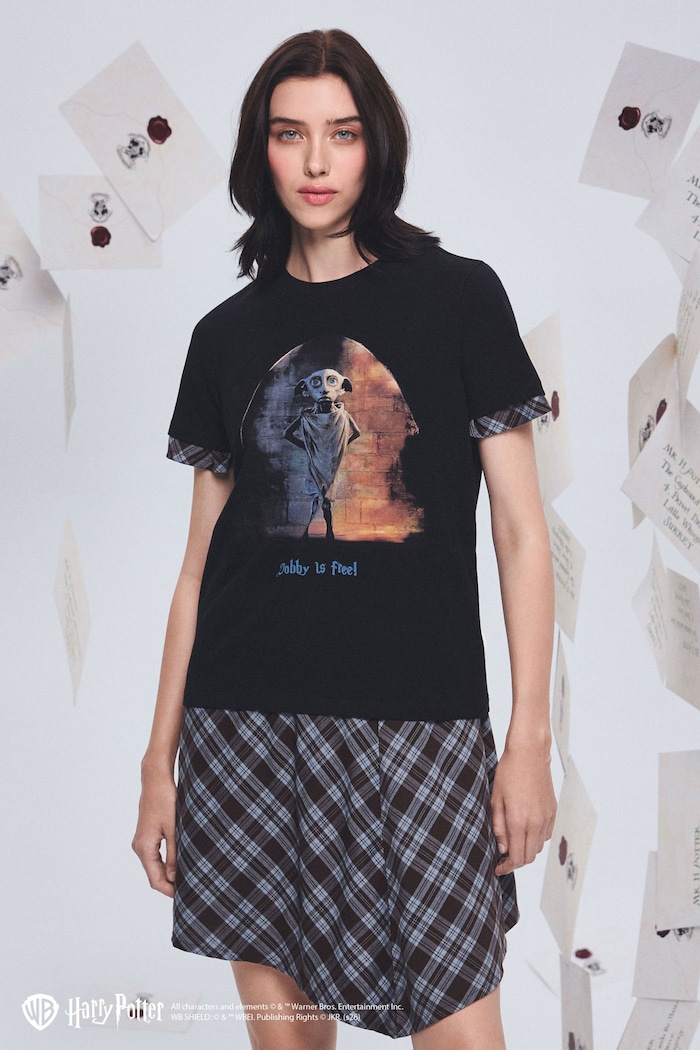 Medicine T-shirt damski bawełniany z elastanem czarny RW26-TSD676