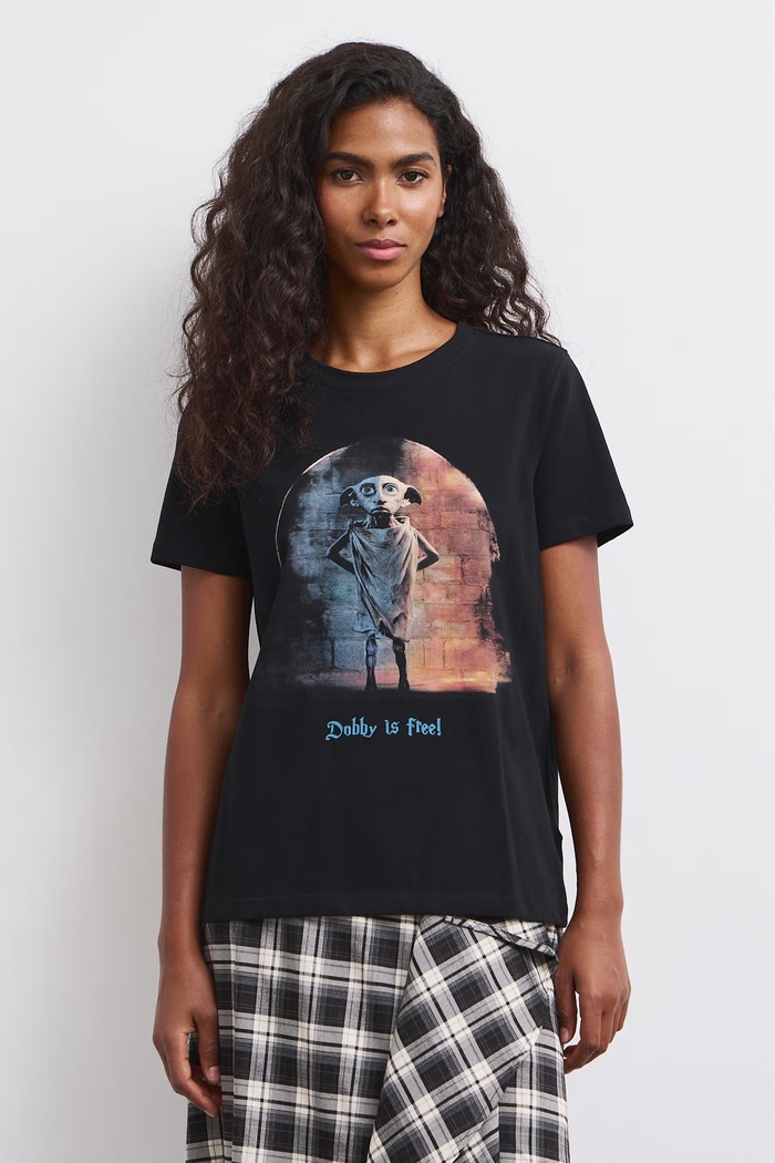 Medicine T-shirt damski bawełniany z elastanem RW26-TSD676 czarny RW26