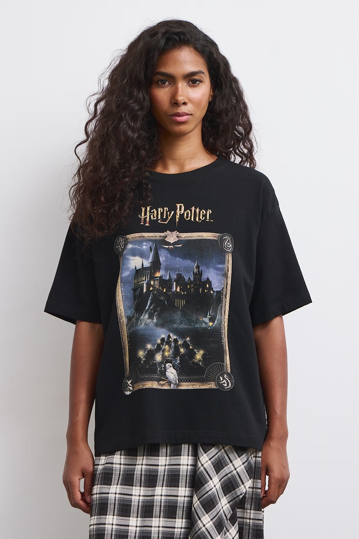 Medicine T-shirt oversize damski bawełniany z elastanem RW26-TSD682 czarny RW26