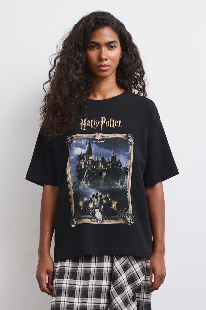 Medicine T-shirt oversize damski bawełniany z elastanem RW26-TSD682 czarny RW26