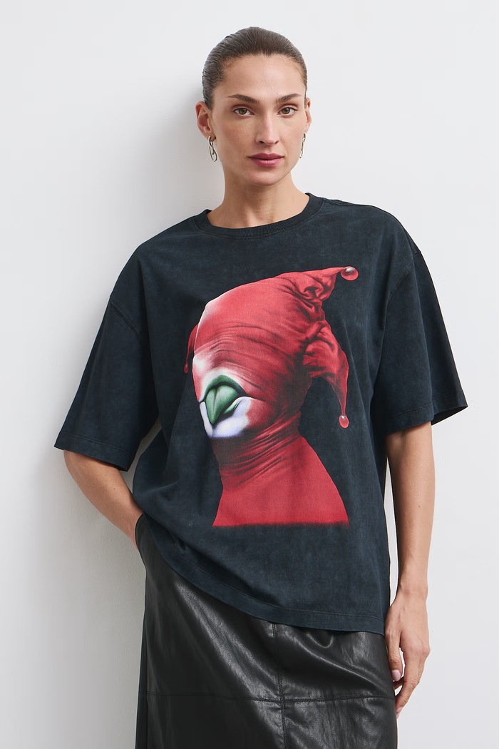 T-shirt damski bawełniany z kolekcji Wiesław Wałkuski x Medicine RW26-TSD750 szary RW26