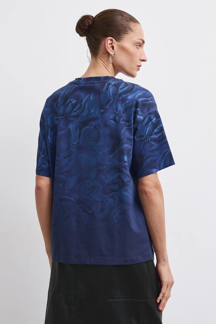 T-shirt damski Medicine RW26-TSD751 granatowy
