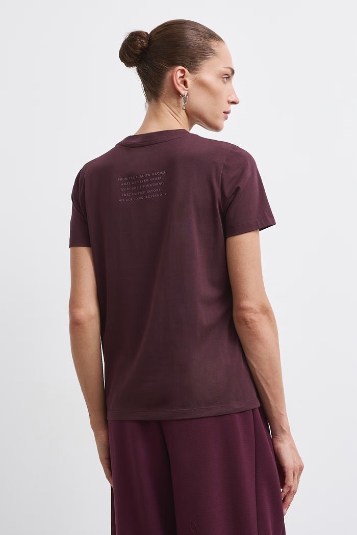 T-shirt damski Medicine RW26-TSD753 bordowy