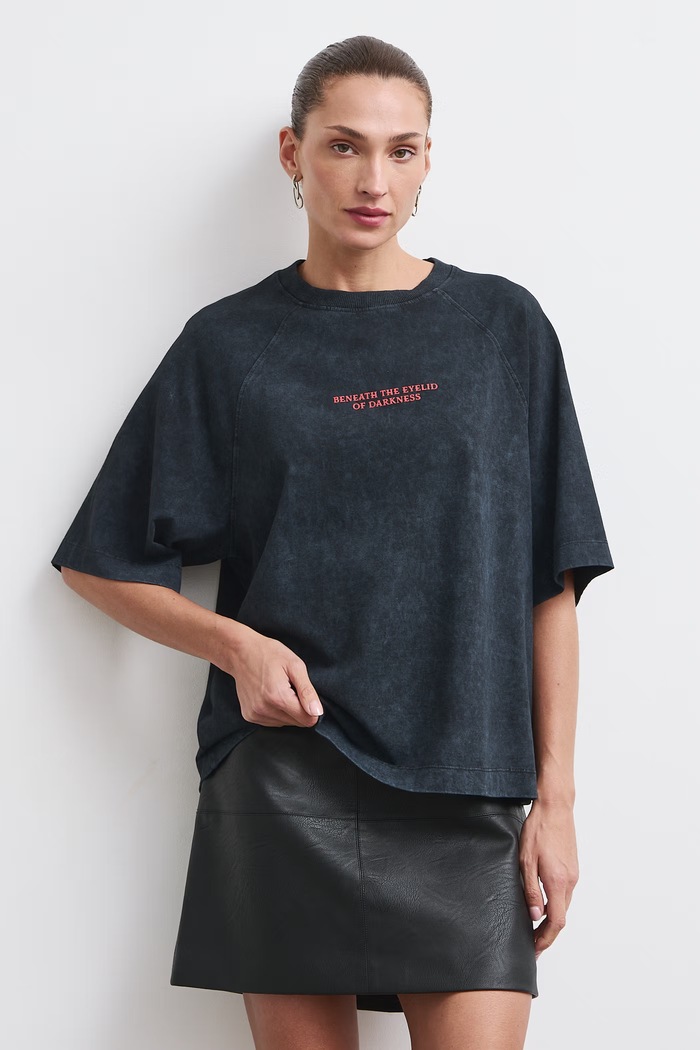 T-shirt damski bawełniany z kolekcji Wiesław Wałkuski x Medicine RW26-TSD754 szary
