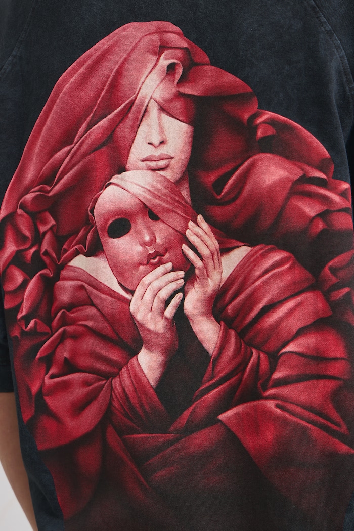 T-shirt damski bawełniany z kolekcji Wiesław Wałkuski x Medicine szary RW26-TSD754
