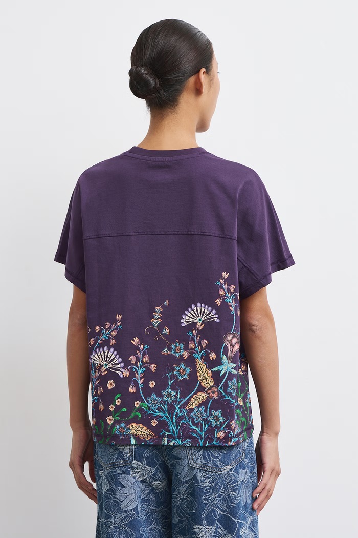 T-shirt damski bawełniany Medicine RW26-TSD850 fioletowy